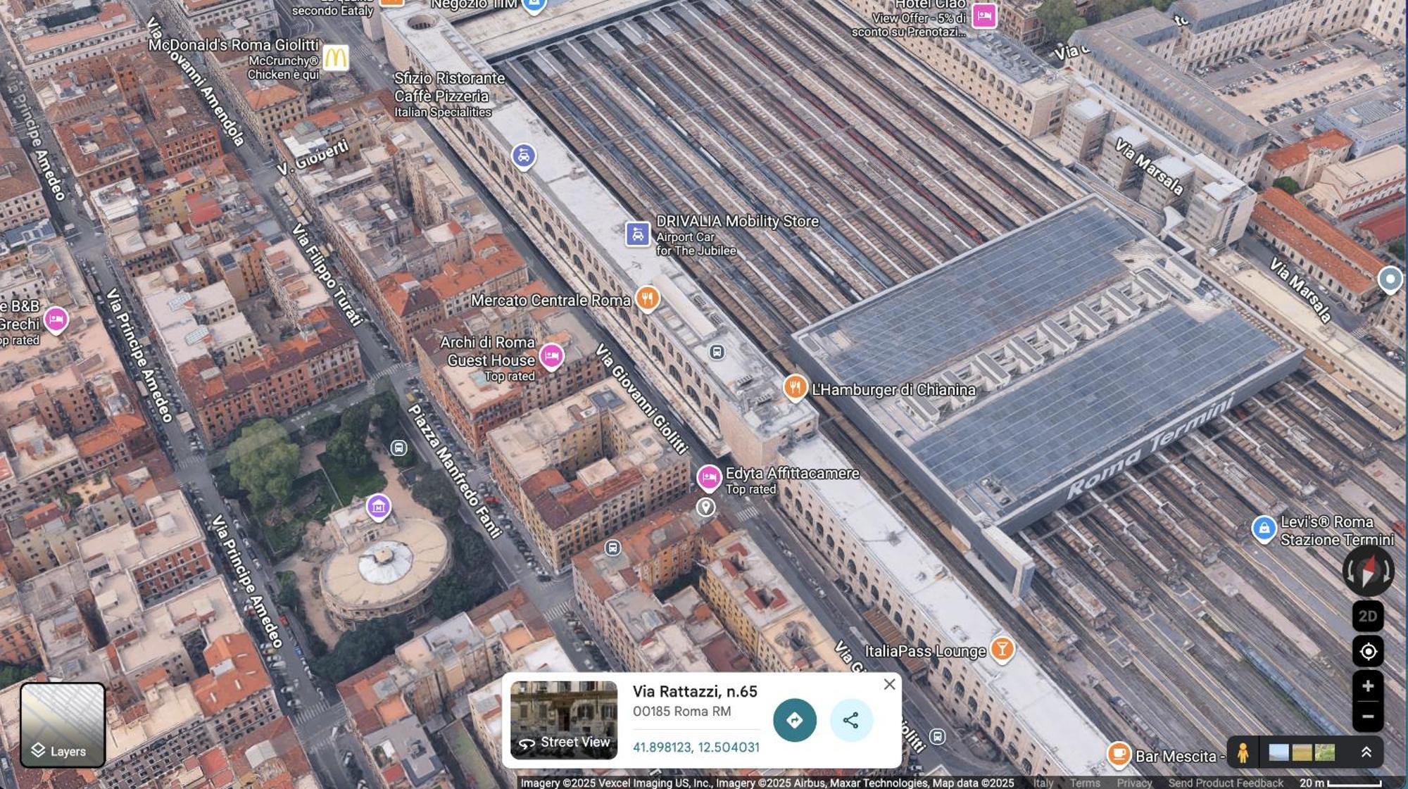 Cunabu Urbano V, Rome